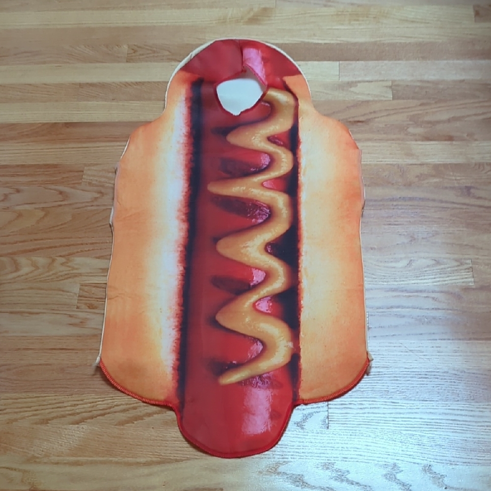 Hot Dog Costume with Mustard Design